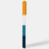 編集可能な碑文Colorblock水平ストライプ文字 Case-Mate iPhoneケース (裏面 / 右)