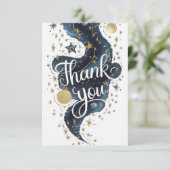 編集可能な神秘的な銀河系天体 サンキューカード (スタンド正面)