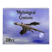 編集可能な神話の生き物カレンダー カレンダー (カバー)