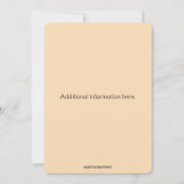 編集可能な秋の落ち葉と実のParty招待状 招待状 (裏面)