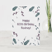 編集可能な秋の葉 カード (正面)