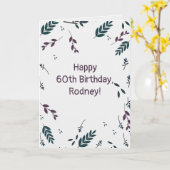 編集可能な秋の葉 カード (黄色い花)