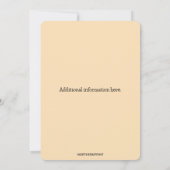 編集可能な秋の葉 招待状 (裏面)