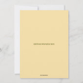 編集可能な秋の誕生日 招待状 (裏面)