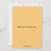 編集可能な秋の農場のニワトリ トラクター 感謝祭 招待状 (裏面)