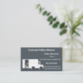 編集可能な移動トラック引越し業者 名刺 (スタンド正面)