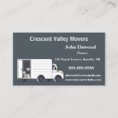 編集可能な移動トラック引越し業者 名刺 (正面)