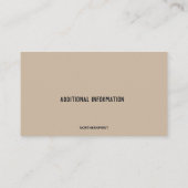 編集可能な税金準備サービス 名刺 (裏面)