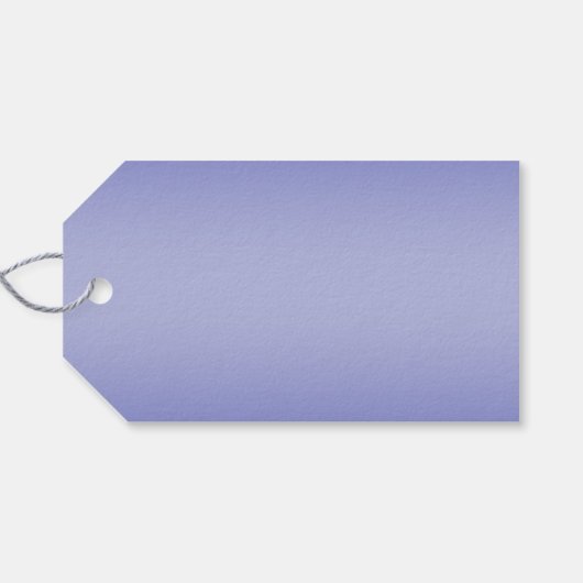 編集可能な筆記体スクリプト |ホワイトとパープルバイオレット ギフトタグ (裏面横)