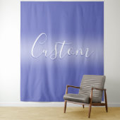 編集可能な筆記体スクリプト |ホワイトとパープルバイオレット タペストリー (インサイチュ)