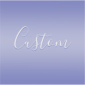 編集可能な筆記体スクリプト |透明パープル シール (正面)