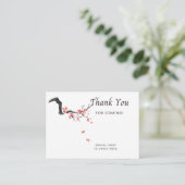 編集可能な結婚式の御礼状 Blossom Thank You Note エンクロージャーカード (スタンド正面)