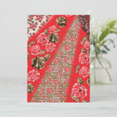 編集可能な結婚式招待状テンプレート | 出席・欠席カード 招待状 (スタンド正面)