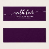 編集可能な結婚背景と愛 (正面&裏面)