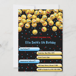 編集可能な絵文字招待状 招待状