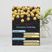 編集可能な絵文字招待状 招待状 (スタンド正面)