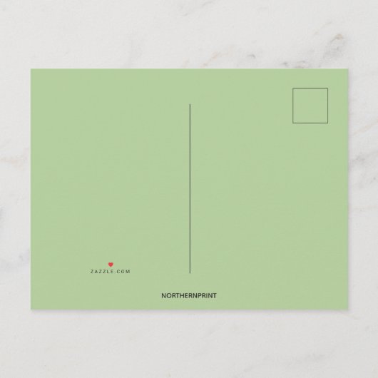 編集可能な緑のファミリーツリーの採用招待状 インビテーションポストカード (裏面)