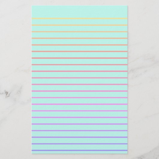 編集可能な緑の装飾ライニング文具紙 便箋 (正面)