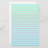 編集可能な緑の装飾ライニング文具紙 便箋 (正面/裏面)