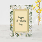 編集可能な聖パトリックデーの挨拶カード カード (黄色い花)