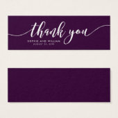 編集可能な背景ありがとうリラックスこのスクリプ結婚ト (正面&裏面)