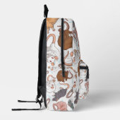 編集可能な背景のネズミの害 プリントバックパック (左)