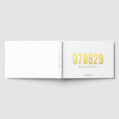 編集可能な背景はっきりした色モダン結婚日付 ゲストブック (全面)