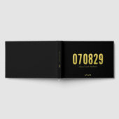 編集可能な背景はっきりした色モダン結婚日付 ゲストブック (全面)