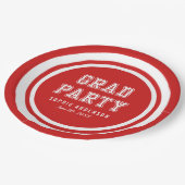 編集可能な背景色のグラデーション ペーパープレート (アングル)