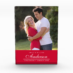 編集可能な背景色のファミリ名写真 フォトブロック