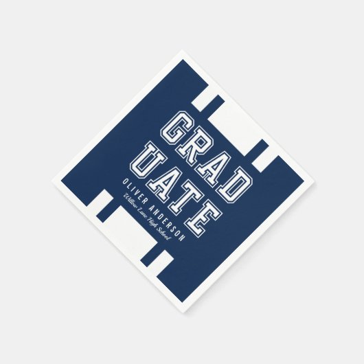 編集可能な背景色の多様性の大学院 スタンダードカクテルナプキン (角)