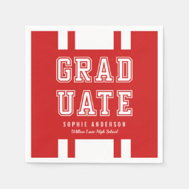 編集可能な背景色の多様性の大学院 スタンダードカクテルナプキン