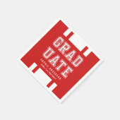 編集可能な背景色の多様性の大学院 スタンダードカクテルナプキン (角)