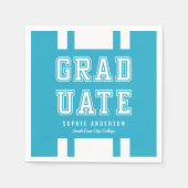 編集可能な背景色の多様性の大学院 スタンダードカクテルナプキン (正面)