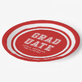 編集可能な背景色の多様性の大学院 ペーパープレート (アングル)