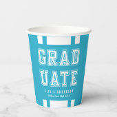 編集可能な背景色の多様性の大学院 紙コップ (裏面)