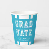 編集可能な背景色の多様性の大学院 紙コップ (正面)