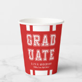 編集可能な背景色の多様性の大学院 紙コップ (裏面)