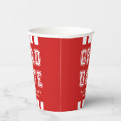 編集可能な背景色の多様性の大学院 紙コップ (右)