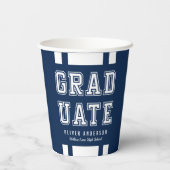 編集可能な背景色の多様性の大学院 紙コップ (裏面)