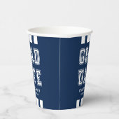 編集可能な背景色の多様性の大学院 紙コップ (右)