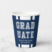 編集可能な背景色の多様性の大学院 紙コップ (正面)