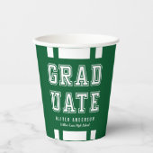 編集可能な背景色の多様性の大学院 紙コップ (正面)