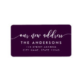 編集可能な背景色スリラックスクリプトの新しいアドレス ラベル (正面)