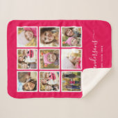 編集可能な背景色フォトコラージスクリプト シェルパブランケット (正面(横))