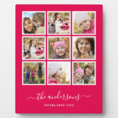 編集可能な背景色フォトコラージスクリプト フォトプラーク (正面)