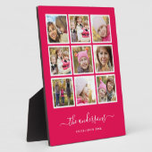 編集可能な背景色フォトコラージスクリプト フォトプラーク (側面)