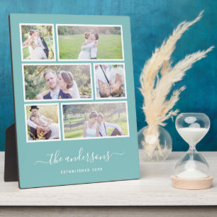 編集可能な背景色6つのフォトコラージスクリプト フォトプラーク