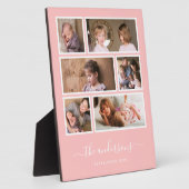 編集可能な背景色6つのフォトコラージスクリプト フォトプラーク (側面)