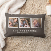 編集可能な背景色 タイプライター フォトコラージュ ランバークッション (ブランケット)